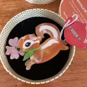 Erstwilder “Chocolate the Chipmunk” Brooch